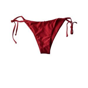 Zaful Side-Tie Sexy Red Bikini Bottom*Panties*Cheeky*  Medium *Sissy*Beach*NWT